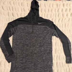 Nike Men's Gray Zip-Up Sweater